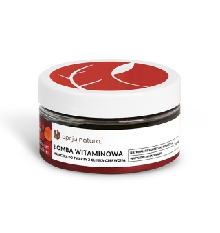 BOMBA WITAMINOWA - Maseczka do twarzy z glinką czerwoną 100 ml