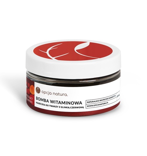 BOMBA WITAMINOWA - Maseczka do twarzy z glinką czerwoną 100 ml