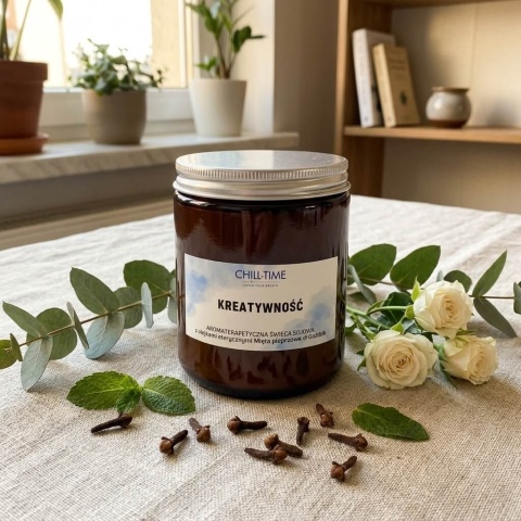 KREATYWNOŚĆ- Aromaterapeutyczna Świeca Sojowa 200 g