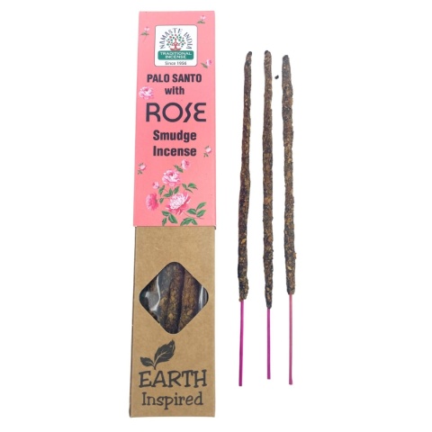 Kadzidełka Inspirowane Ziemią - Palo Santo i Róża - naturalne kadzidła indyjskie