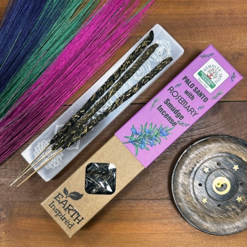 Kadzidełka Inspirowane Ziemią - Palo Santo i Rozmaryn - naturalne kadzidła indyjskie
