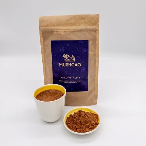 Kakao MUSHCAO z Kordycepsem - Wild Vitality (+Grzyby i Rośliny Witalne) 150 g