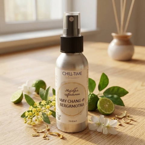 May Chang i Bergamotka - Naturalna Mgiełka Zapachowa do wnętrz i tkanin 100 ml