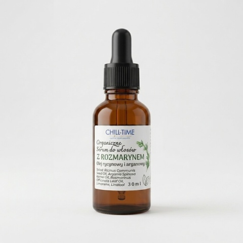 Organiczne Serum do Włosów z ROZMARYNEM 30 ml