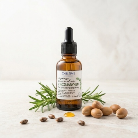 Organiczne Serum do Włosów z ROZMARYNEM 30 ml