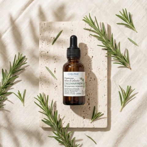 Organiczne Serum do Włosów z ROZMARYNEM 30 ml