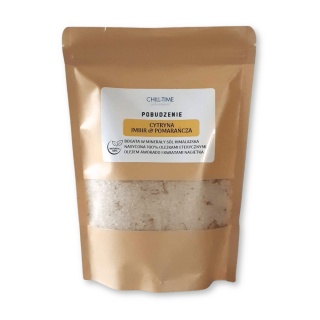 Pobudzenie - Cytryna, Pomarańcza, Imbir - Himalajska Sól Kąpielowa 500 g