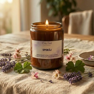 SPOKÓJ - Aromaterapeutyczna Świeca Sojowa 200 g