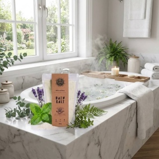 Sól do Kąpieli Epsom Mentolowa Aromaterapia - Regeneracja 800 g