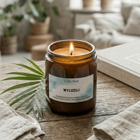 WYLUZUJ - Aromaterapeutyczna Świeca Sojowa 200 g