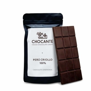 Peru Criollo Czekolada Ceremonialna 100% - Surowa w Tabliczce 200g