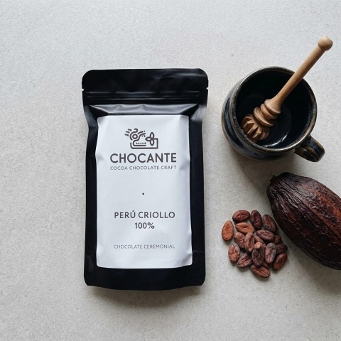 Peru Criollo Czekolada Ceremonialna 100% - Surowa w Tabliczce 200g